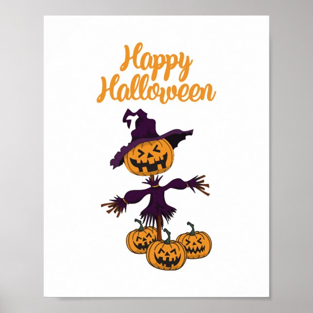 Poster Holiday Hippo Halloween Witch Hippo (Frente)