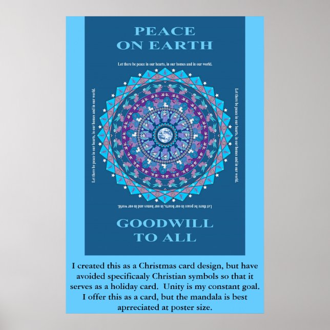 PÓSTER HOLIDAY PEACE MANDALA (Frente)