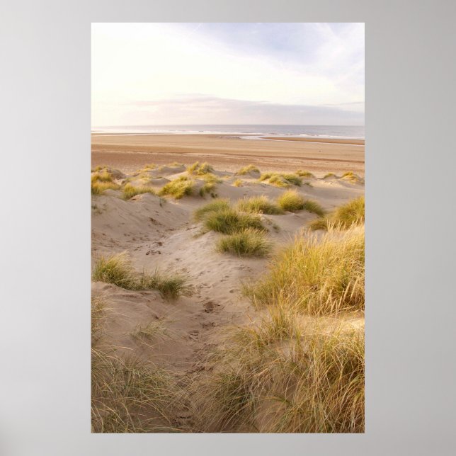 Poster Holkham Beach Sand Dunes, Norfolk Coast (Frente)