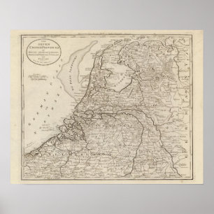 Poster Holland, Friesland, Groningen, Overyssel