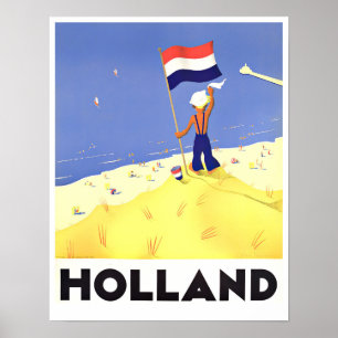 Poster Holland viagens vintage