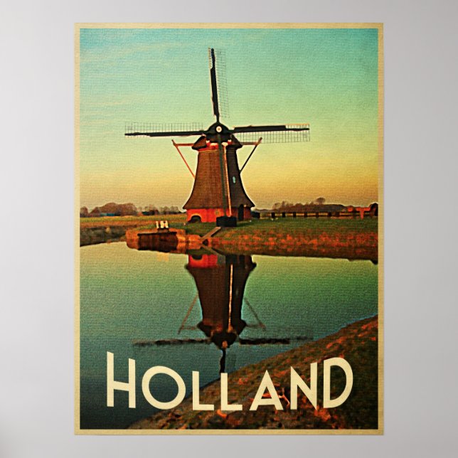 Póster Holland Windmill (Frente)