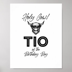 Poster Holly Cow Tio Da Vaca 1rua Do Birthday Boy Highlan