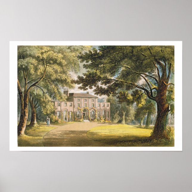 Póster Holly Grove House, do Repositório de Ackermann (Frente)