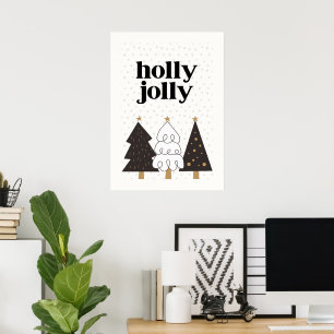Poster Holly Jolly Scandinávia Natal