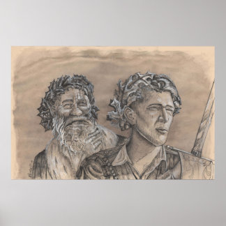 Poster Holly King Oak King por Portia Rua Luke