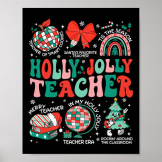 Poster Holly N Jolly Professor Arco de Coquetes de Natal