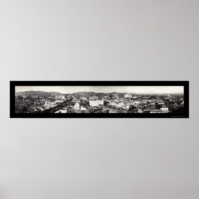 Poster Hollywood, CA Foto 1929 (Frente)