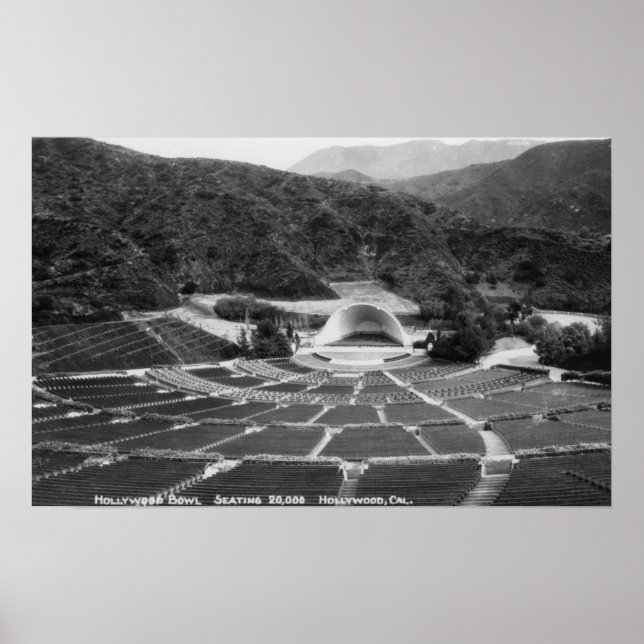 Póster Hollywood, Hollywood Bowl View (Frente)