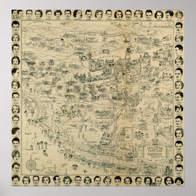 Poster Hollywood Starland 1937 (Frente)