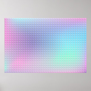 Poster Holographic background. Hologram glitch. Multicolo