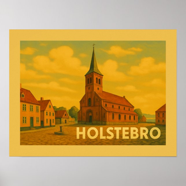 Poster Holstebro Dinamarca Giacometti (Frente)