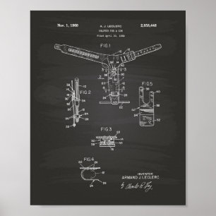 Póster Holster para uma arte da patente da arma 1960 -