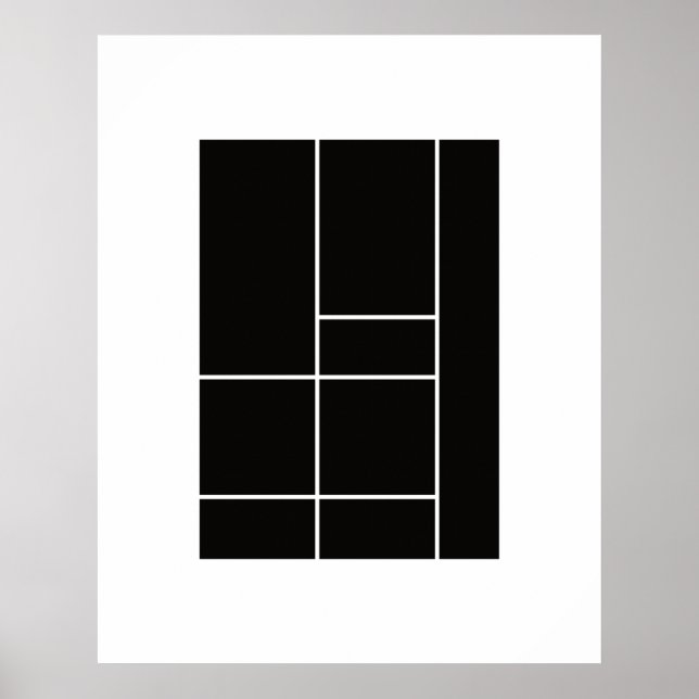 Poster Homage to Mondrian 1.1 (Frente)