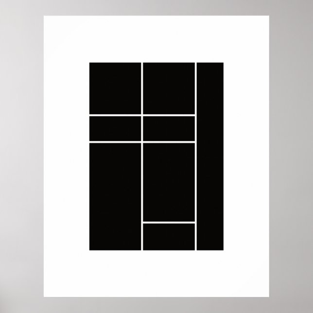 Poster Homage to Mondrian 1.2 (Frente)