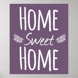 Poster Home doce Home da tipografia