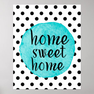 Poster "Home" doce Home do coração do ponto da
