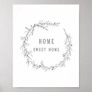 Poster Home doce Home, poster moderno