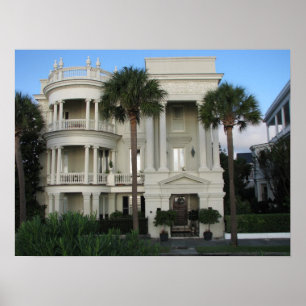 Poster Home histórico de Charleston South Carolin