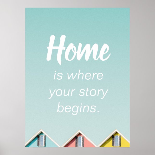 Poster Home O bairro cita Poste (Frente)
