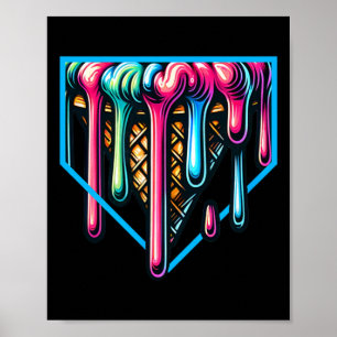 Poster Home Plate Drip - Sorvete Softll E Venda