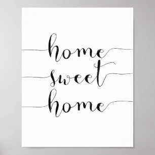 Póster Home Sweet Home
