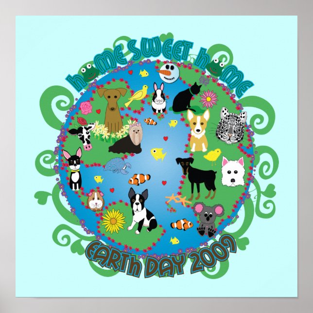 Poster Home Sweet Home Earth Day 2009 (Frente)
