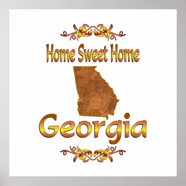Poster Home Sweet Home Georgia (Frente)