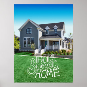 Poster Home Sweet Home Personalizar Foto