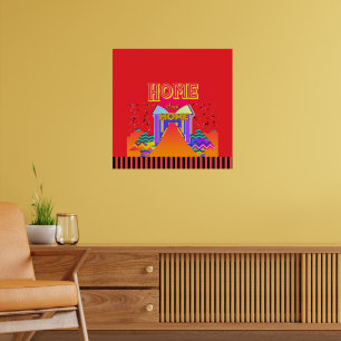 Poster Home Sweet Home Red