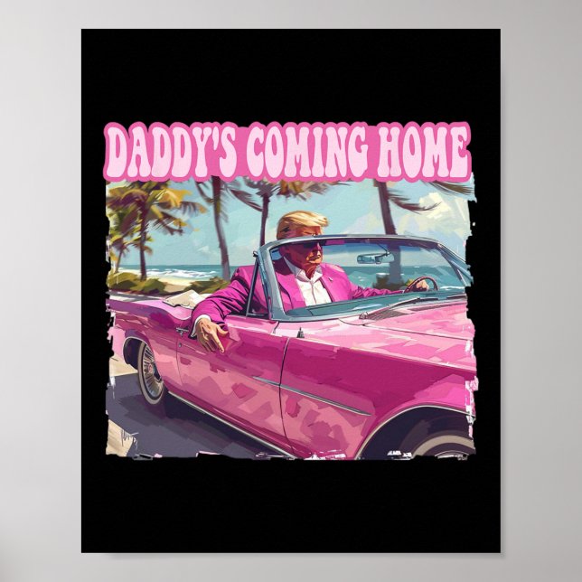 Poster Home Trump Shirt Engraçado Maga Donald Trump 2024 (Frente)