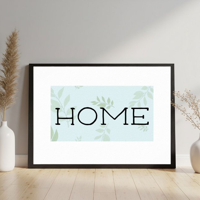 Poster Home, Typography Wall Art, Printable Art (Criador carregado)