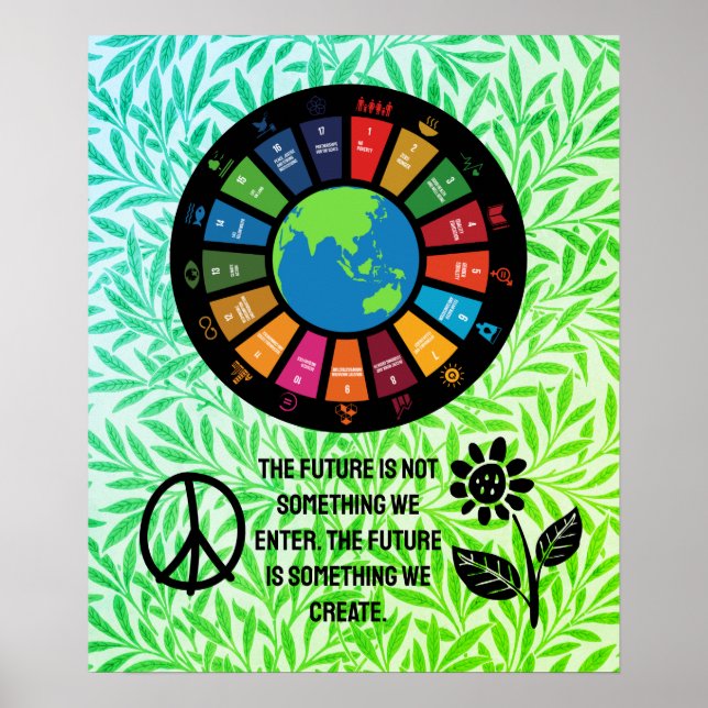 Poster Home WallArt do escritório da sala de aula Inspiro (Frente)