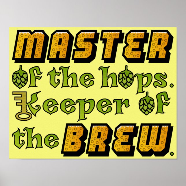 Póster Homebrew Beer Brewery (Frente)