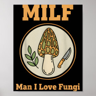 Poster Homem ama fungos cogumelo nacional terra forrageam