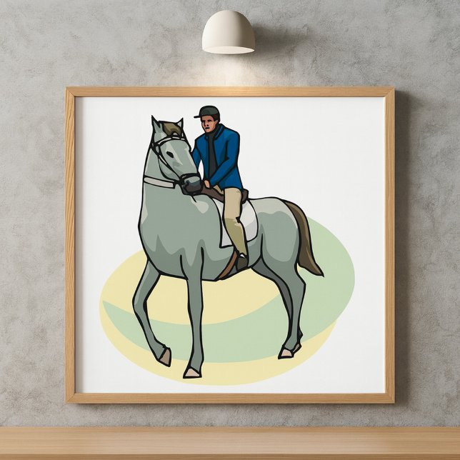 Poster Homem Andando De Cavalo (Criador carregado)