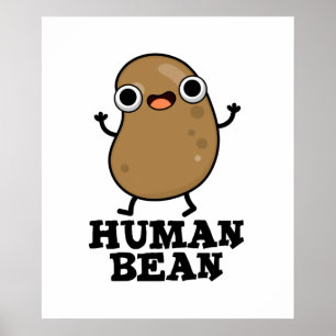 Poster Homem-Bean Cute, Comida-trocadilho