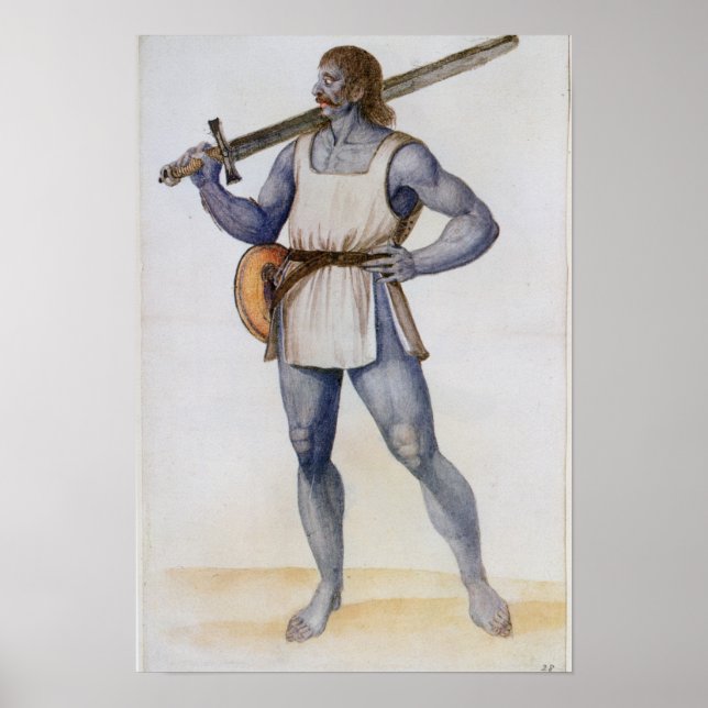 Póster Homem Britânico Antigo (Frente)