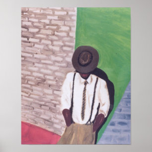 Póster Homem contra a parede