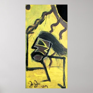 PÓSTER HOMEM CORRENDO COMEU O SOL