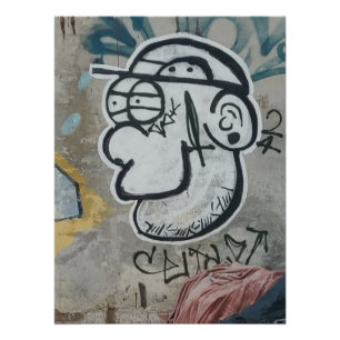 Póster Homem de Arte da Costa Rica