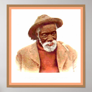 Póster Homem de Arte Imagem de Anérica Negra