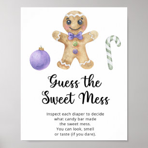 Poster Homem de biscoito de gengibre - adivinhe a bagunça