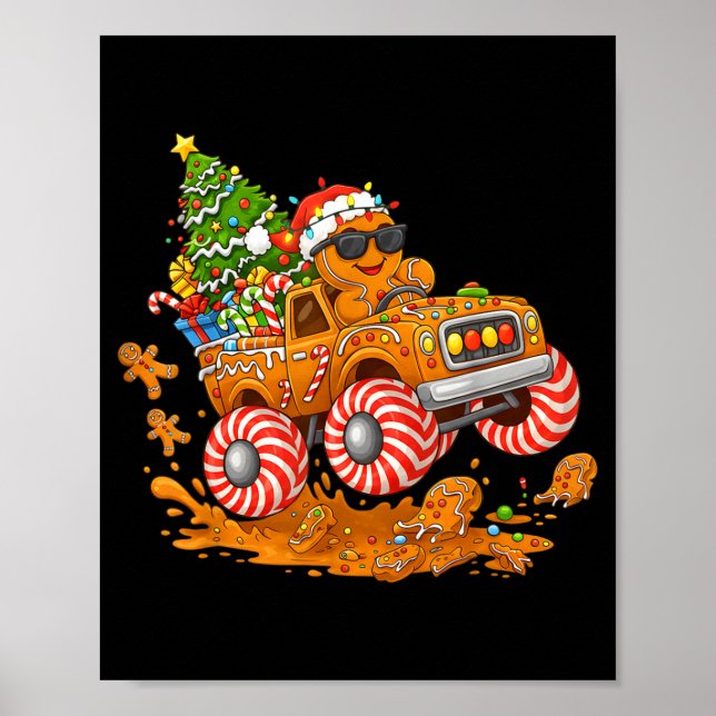 Poster Homem de Biscoito de Gengibre de Caminhão Monstro  (Frente)