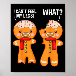 Poster Homem de Biscoito de Gengibre Engraçado Homens de