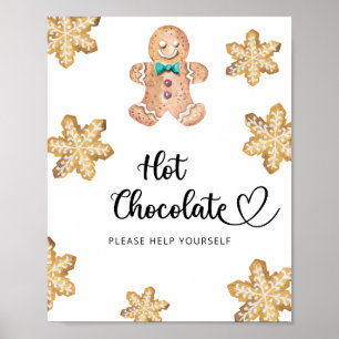 Poster Homem de gengibre - Barra de chocolate quente