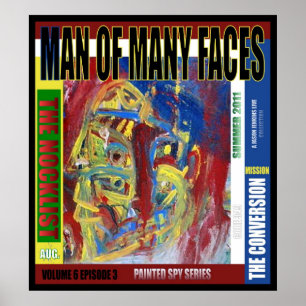 Póster Homem de Muitos Rostos