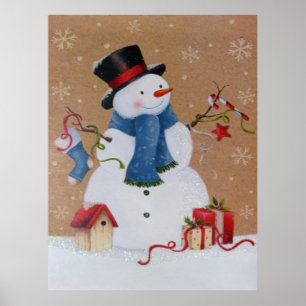 Poster Homem de neve