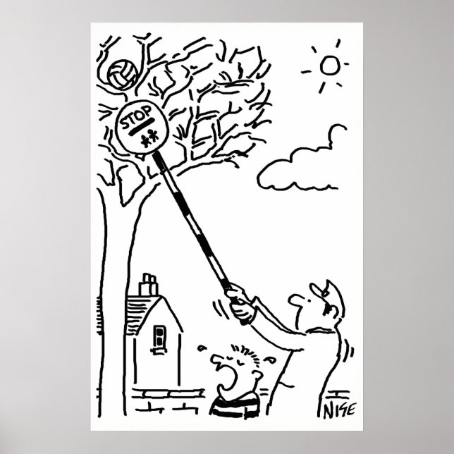 Póster Homem do Lollipop Resgata Bola da Árvore (Frente)