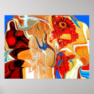 Póster Homem e aquecimento global